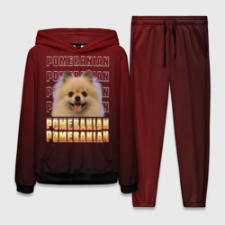 Женский костюм с толстовкой 3D Pomeranian