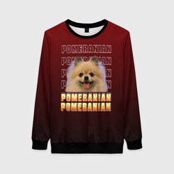 Женский свитшот 3D Pomeranian