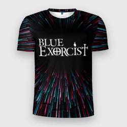 Мужская футболка 3D Slim Blue Exorcist infinity