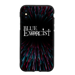 Чехол для iPhone XS Max матовый Blue Exorcist infinity
