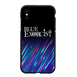 Чехол для iPhone XS Max матовый Blue Exorcist stream