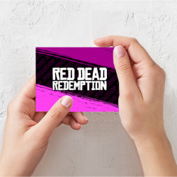Поздравительная открытка Red Dead Redemption pro gaming: надпись и символ - фото 2