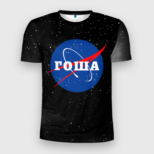 Мужская футболка 3D Slim Гоша НАСА космос, цвет 3D печать