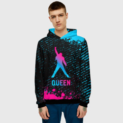 Мужская толстовка 3D Queen - neon gradient - фото 2