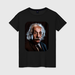Женская футболка хлопок Нейромужчина - Альберт Эйнштейн