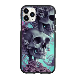 Чехол для iPhone 11 Pro Max матовый Кости и медузы