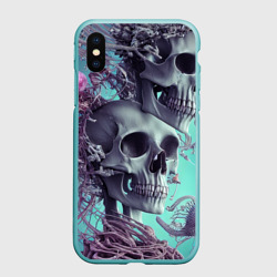 Чехол для iPhone XS Max матовый Кости и медузы