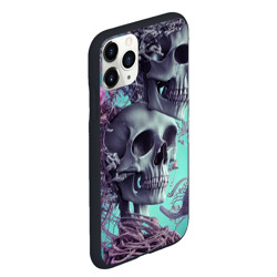 Чехол для iPhone 11 Pro Max матовый Кости и медузы - фото 2