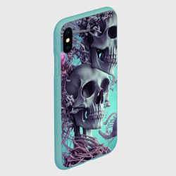 Чехол для iPhone XS Max матовый Кости и медузы - фото 2