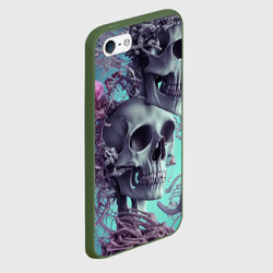 Чехол для iPhone 5/5S матовый Кости и медузы - фото 2