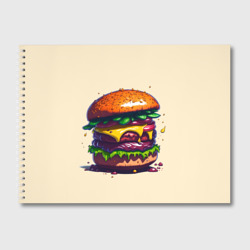 Альбом для рисования Сочный гамбургер
