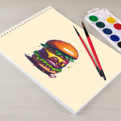 Альбом для рисования Сочный гамбургер - фото 2