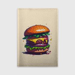 Обложка для автодокументов Сочный гамбургер