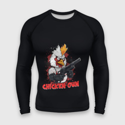 Мужской рашгард 3D Chicken gun pew pew