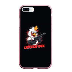 Чехол для iPhone 7Plus/8 Plus матовый Chicken gun pew pew