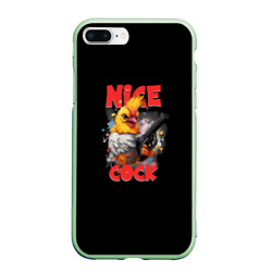 Чехол для iPhone 7Plus/8 Plus матовый Chicken gun nice cock