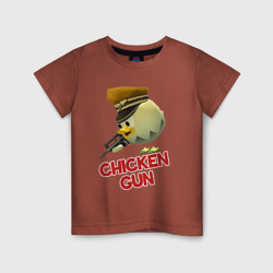 Детская футболка хлопок Chicken Gun logo