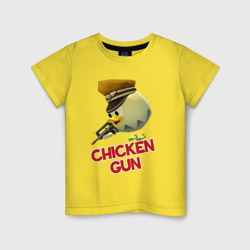 Детская футболка хлопок Chicken Gun logo
