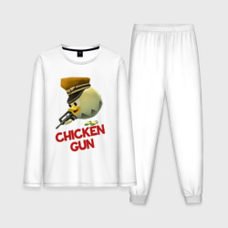 Мужская пижама с лонгсливом хлопок Chicken Gun logo