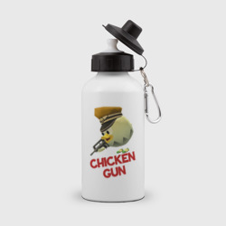 Бутылка спортивная Chicken Gun logo