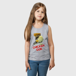 Детская майка хлопок Chicken Gun logo - фото 2
