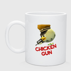 Кружка керамическая Chicken Gun logo