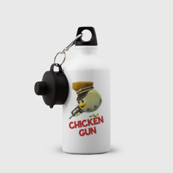Бутылка спортивная Chicken Gun logo - фото 2