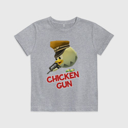 Детская футболка хлопок Chicken Gun logo