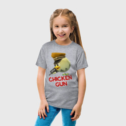 Детская футболка хлопок Chicken Gun logo - фото 2