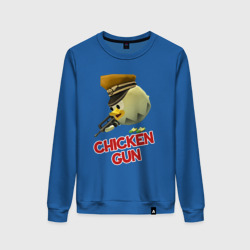 Женский свитшот хлопок Chicken Gun logo