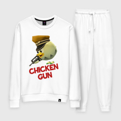 Женский костюм хлопок Chicken Gun logo