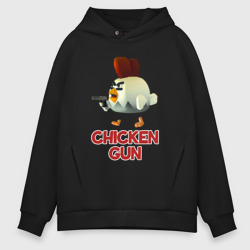 Мужское худи Oversize хлопок Chicken Gun chick