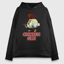 Женское худи Oversize хлопок Chicken Gun chick