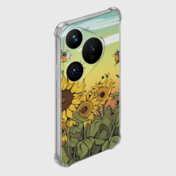 Чехол для Huawei Pura 70 Pro Поле подсолнухов - фото 2