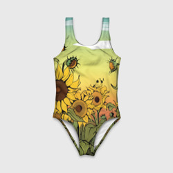 Детский купальник 3D Поле подсолнухов - фото 2