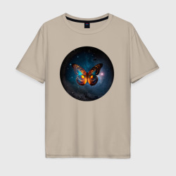 Мужская футболка хлопок Oversize Магическая бабочка