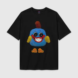 Мужская футболка Oversize хлопок texturе Хагги Вагги Chicken - Chicken Gun