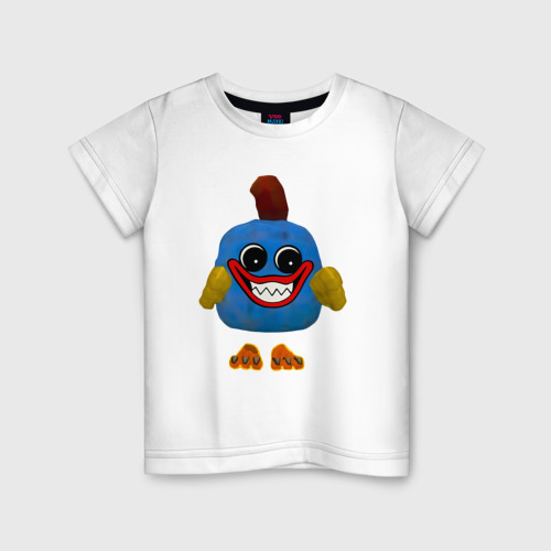 Детская футболка из хлопка с принтом Хагги Вагги Chicken — Chicken Gun, вид спереди №1