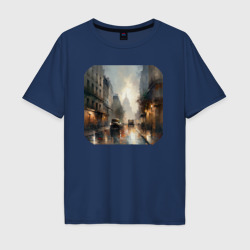 Мужская футболка хлопок Oversize Улица старого города
