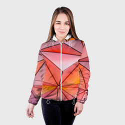 Женская куртка 3D Розовый обман зрения - фото 2