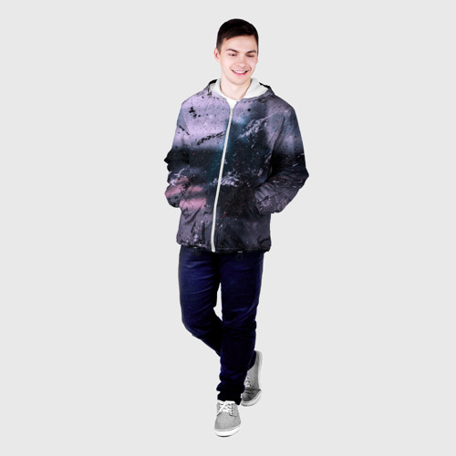 Мужская куртка 3D Пурпурный туман, цвет 3D печать - фото 3