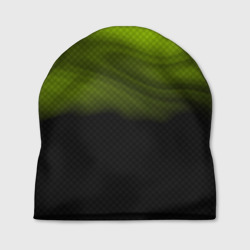 Шапка 3D Зелено-черный дым - Хуф и Ся