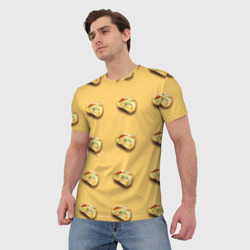 Мужская футболка 3D Бутерброд - фото 2