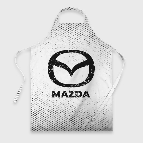 Фартук 3D Mazda с потертостями на светлом фоне