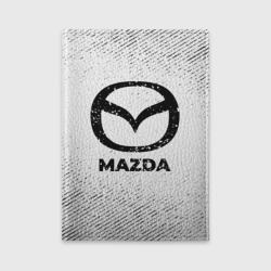 Обложка для автодокументов Mazda с потертостями на светлом фоне