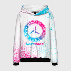 Мужская толстовка 3D Mercedes neon gradient style