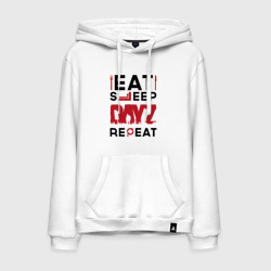 Мужская толстовка хлопок Надпись: eat sleep DayZ repeat