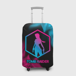 Чехол для чемодана 3D Tomb Raider - neon gradient