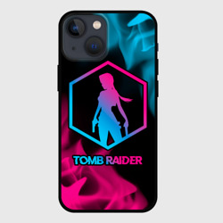 Чехол для iPhone 13 mini Tomb Raider - neon gradient