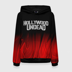 Женская толстовка 3D Hollywood Undead red plasma